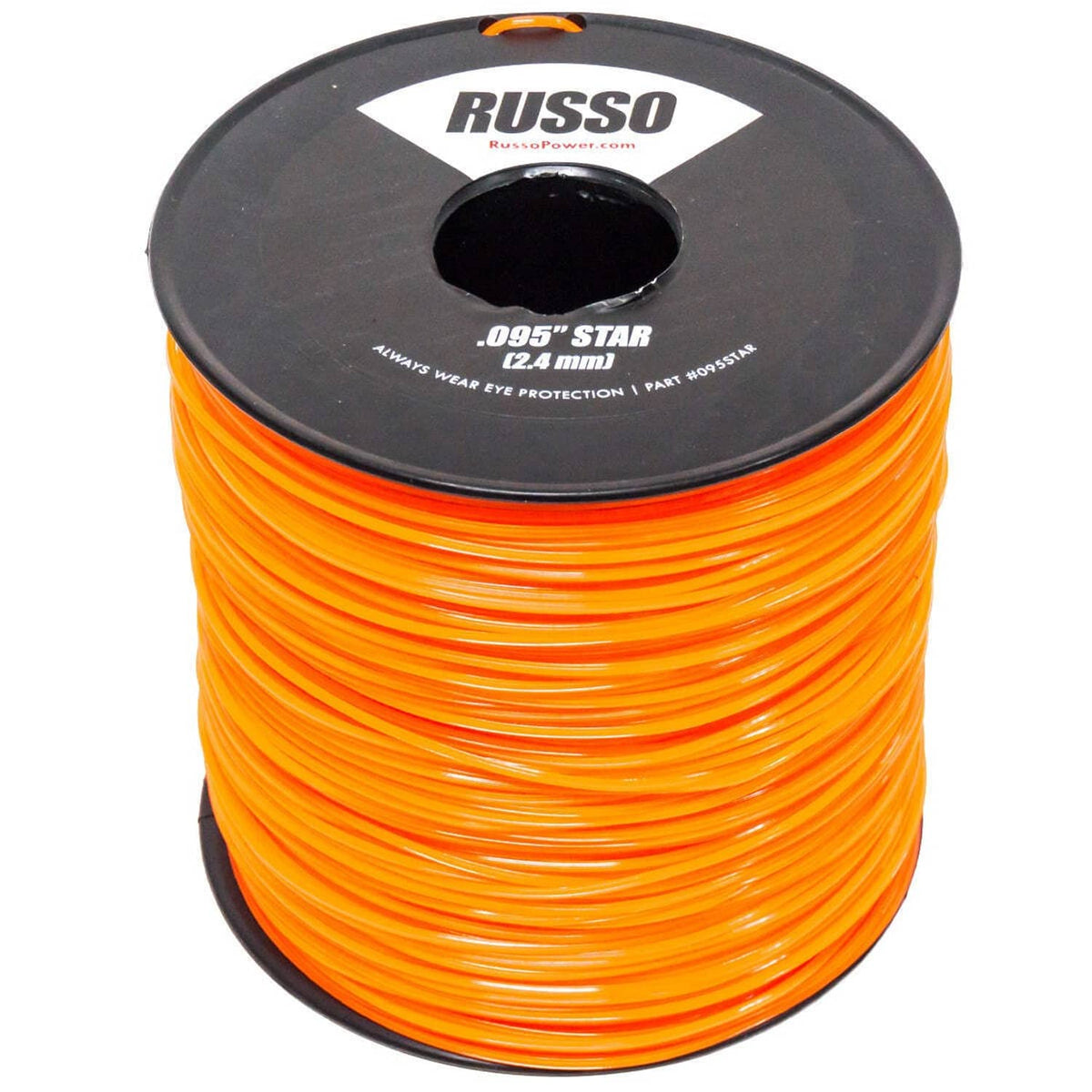 Bethesda Industrial 6 Raptor 5lb .095 Star Orange String Trimmer Line Crossfire Shape Fits Echo