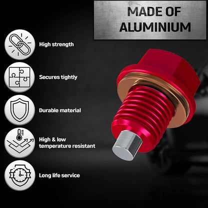 Bethesda Industrial M14x1.5mm Car Engine Magnetic Oil Drain Plug Screw Nut Bolt Sumps Universal
