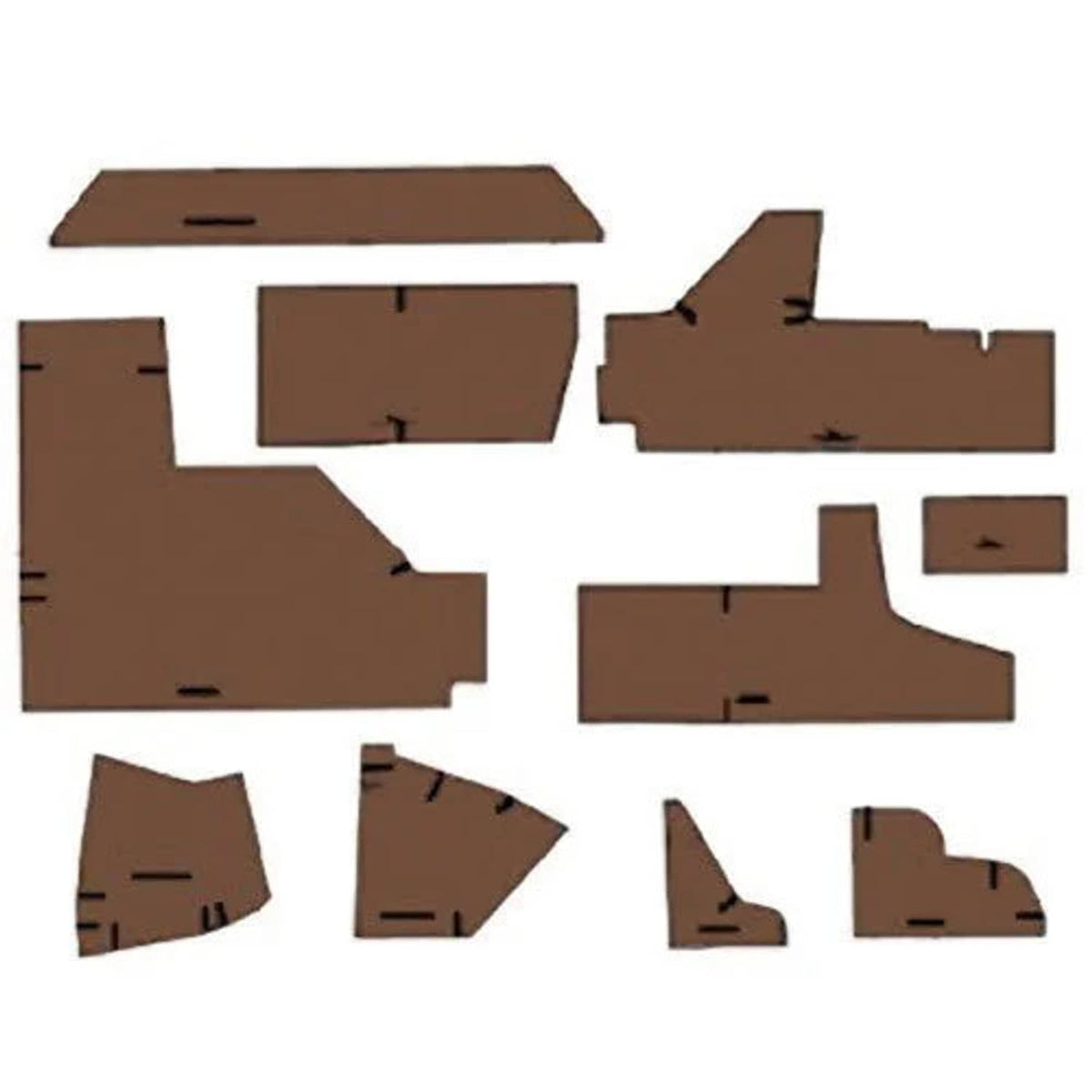 Bethesda Industrial Cab Foam Cab Kit without Headliner - Brindle Brown fits John Deere 4050 4250