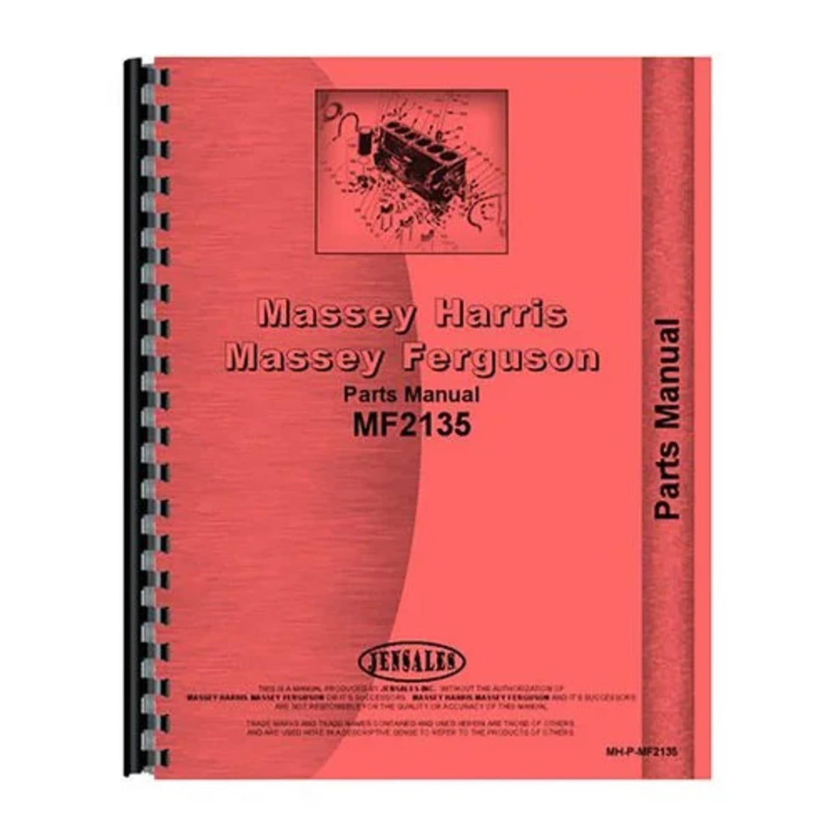 Bethesda Industrial Parts Manual fits Massey Ferguson 2135 2135 2135