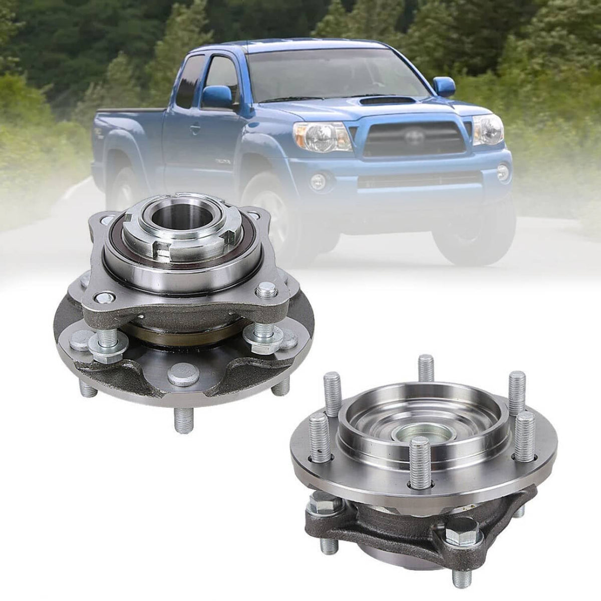 Bethesda Industrial 2WD Pair Front Wheel Bearing Hub for 2005-2015 Toyota 4Runner Tacoma PreRunner