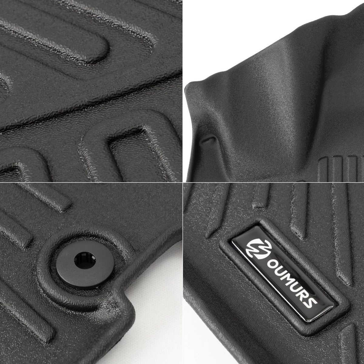 Bethesda Industrial Front & Rear Floor Mats 3 Row Liners For 2008-2016 Chrysler Town and Country