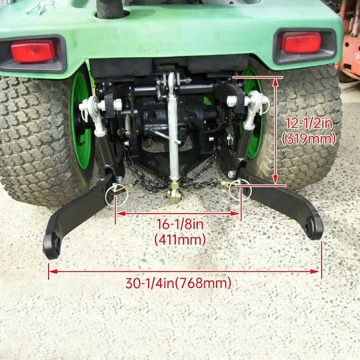 Bethesda Industrial Fits John Deere tractor 316 318 322 330 332 420 430 Rear 3 Point Hitch Kit CAT 1