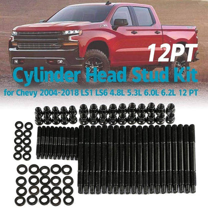Bethesda Industrial Head Studs Bolts Kit Black For 2004-2020 Chevy GM 4.8L 5.3L 5.7L 6.0L 6.2L 7.0L