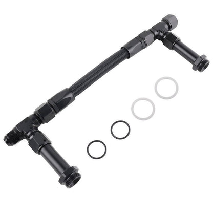 Bethesda Industrial For Holley 4150 Carburetor AN8 Dual Feed Carb Fuel Line Braided Fuel Line Kit