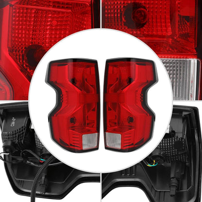 Bethesda Industrial Driver & Passenger Side Halogen Tail Lights w/ Bulb For 2023 2024 Chevy Colorado