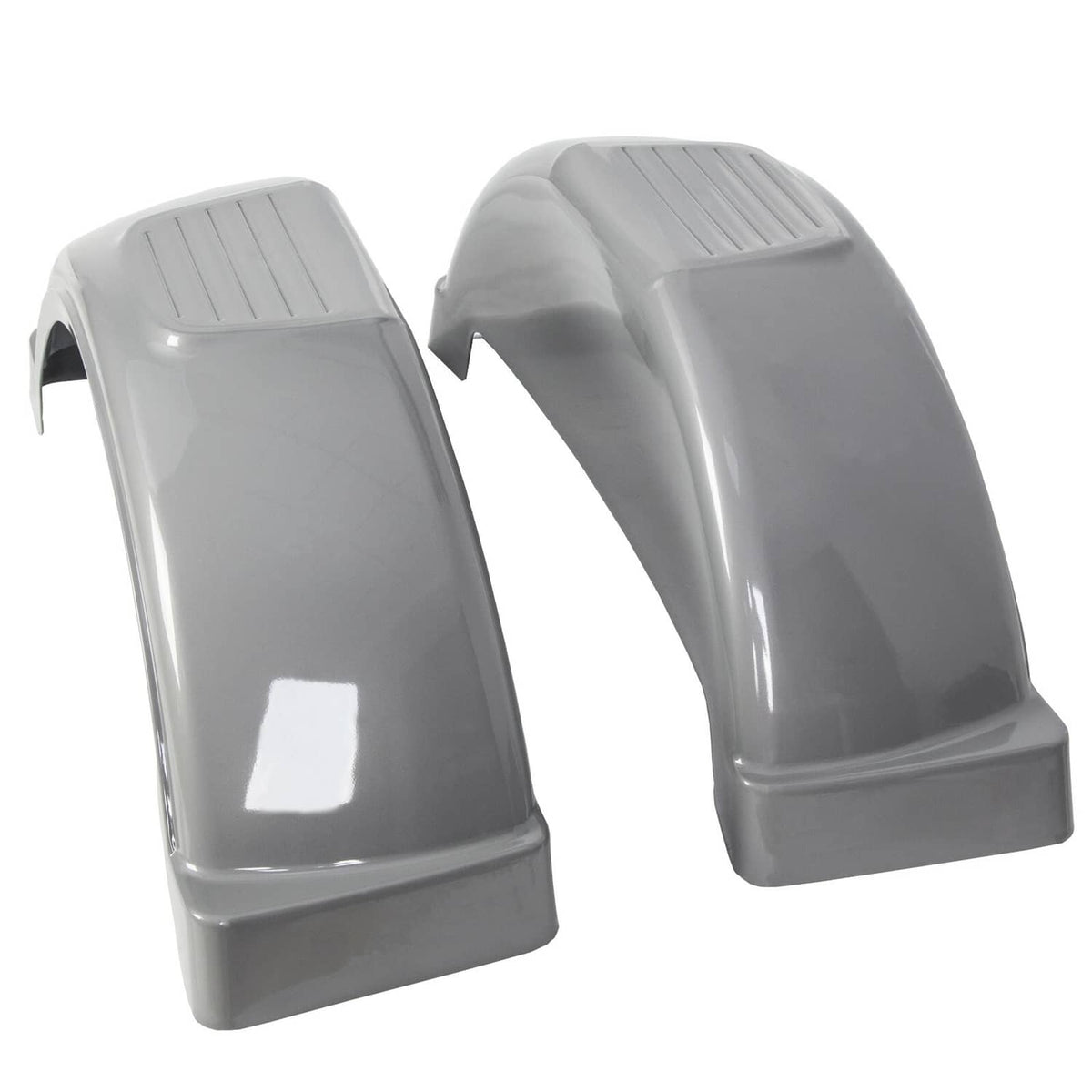 Bethesda Industrial For 13" Wheels Tires Skirt Boat Gray Plastic Pair 2 Single Axle Trailer Fenders