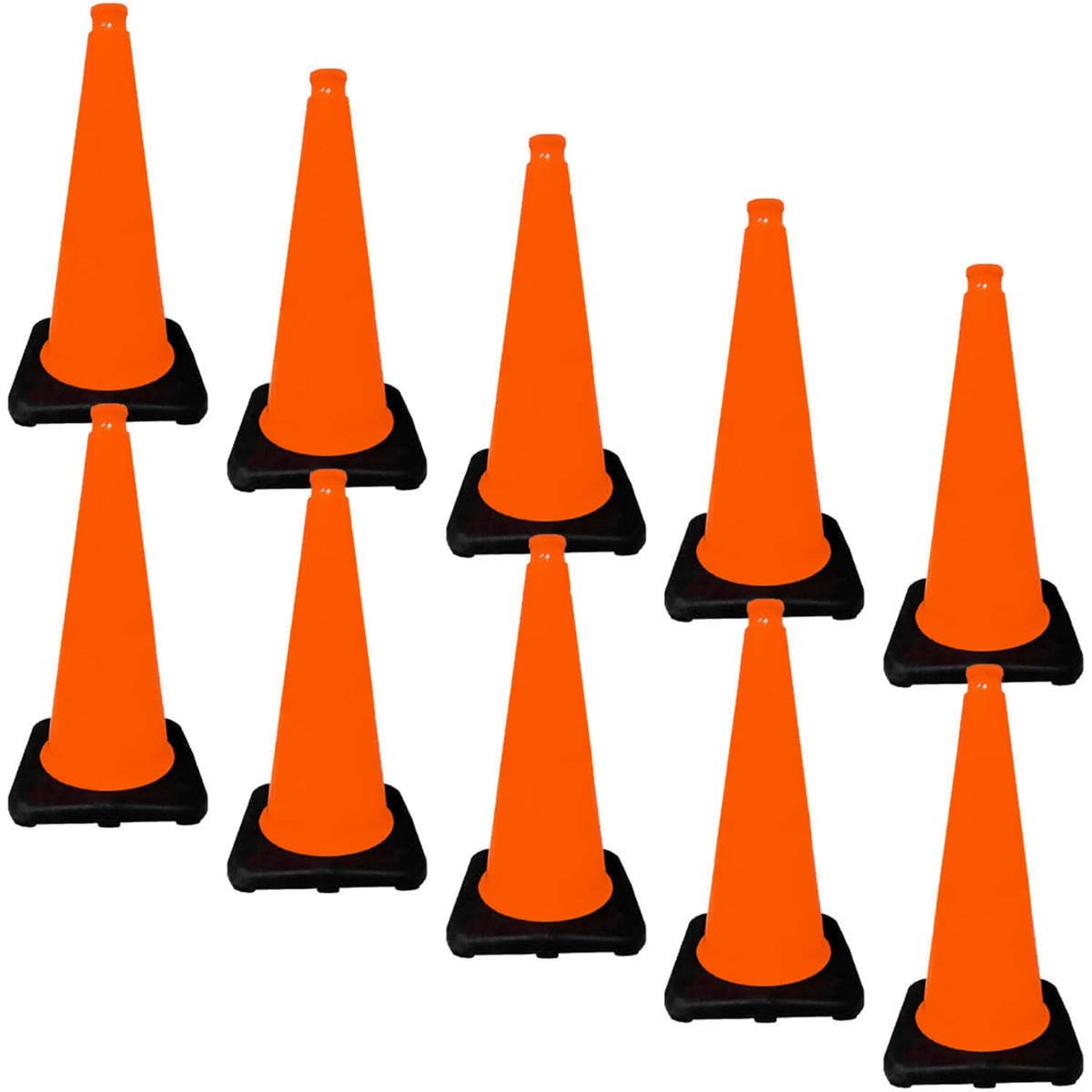 Bethesda Industrial (10) Lakeside Plastics 2850-07 28-inch Safety Cone (Orange)