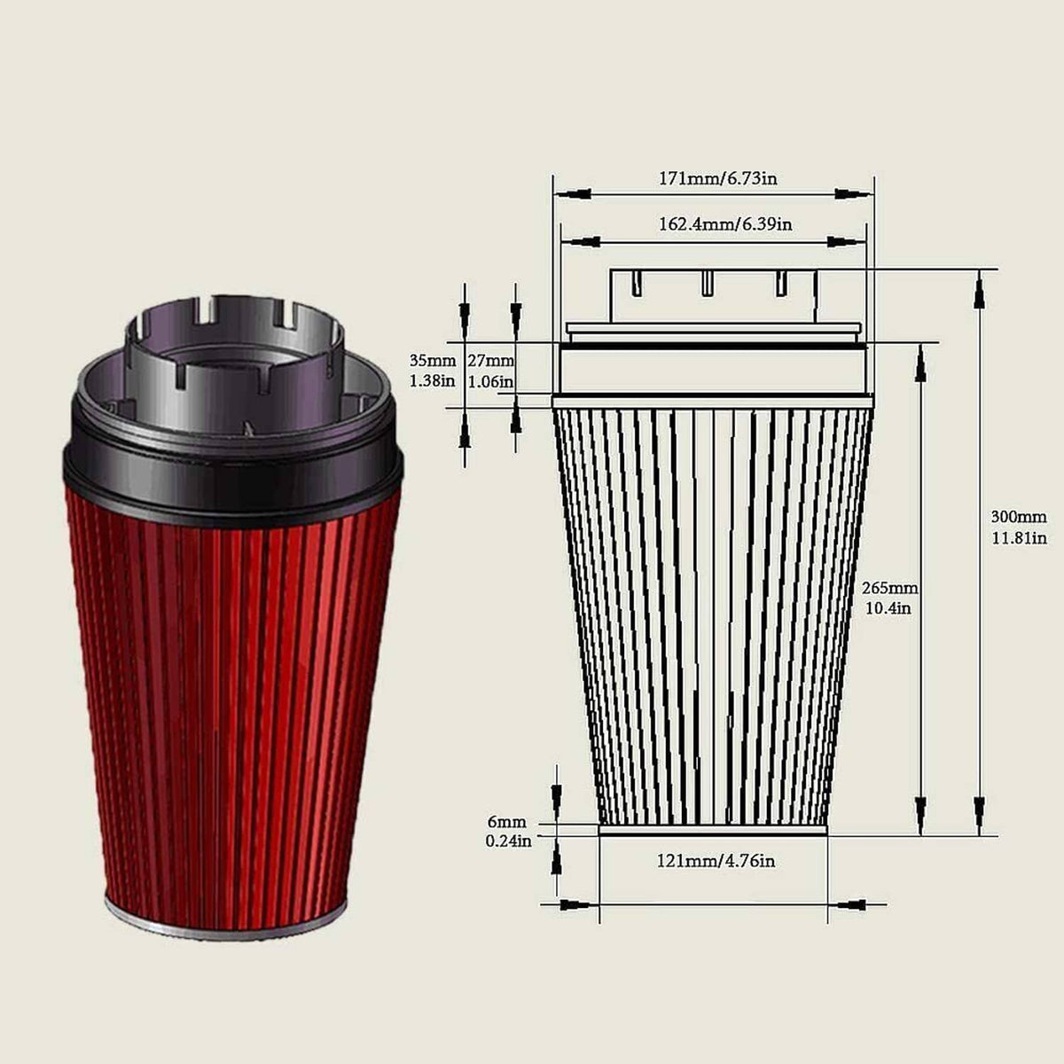 Bethesda Industrial 4" inches Cold Air Intake Kit with Filter for 99-06 GMC Chevy V8 4.8L/5.3L/6.0L