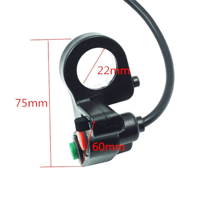 Bethesda Industrial 7/8" Aluminum Left Motorcycle Handlebar Switch For Winker Turn Signal Horn Beam