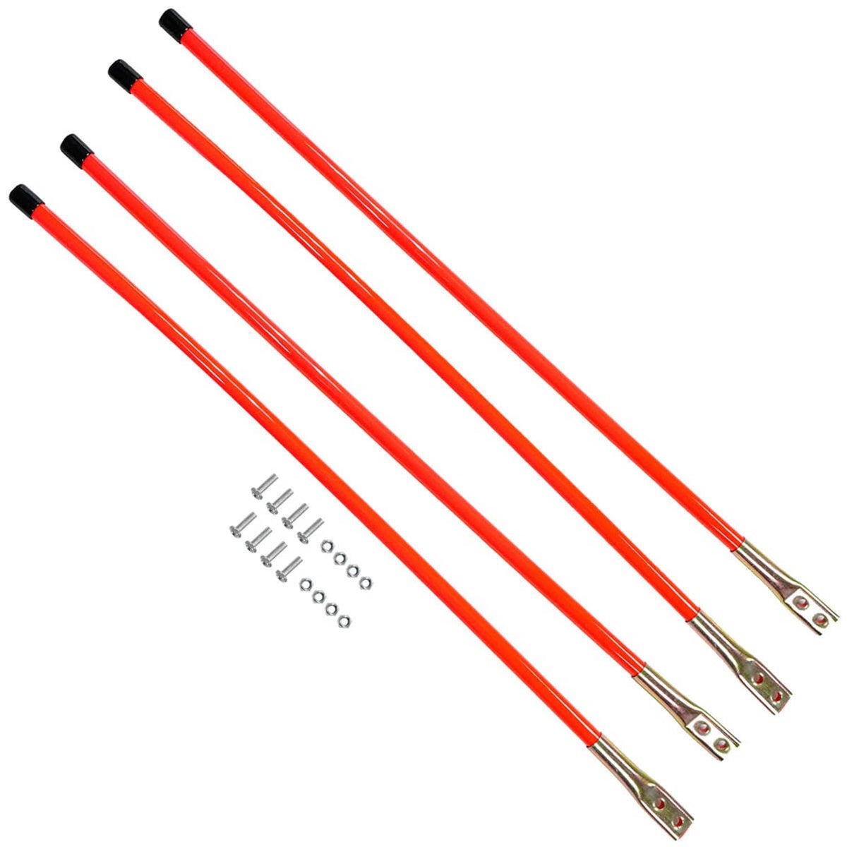 Bethesda Industrial (2) Pairs Fluorescent Orange Bolt-On Snowplow Markers for Buyers 1308110