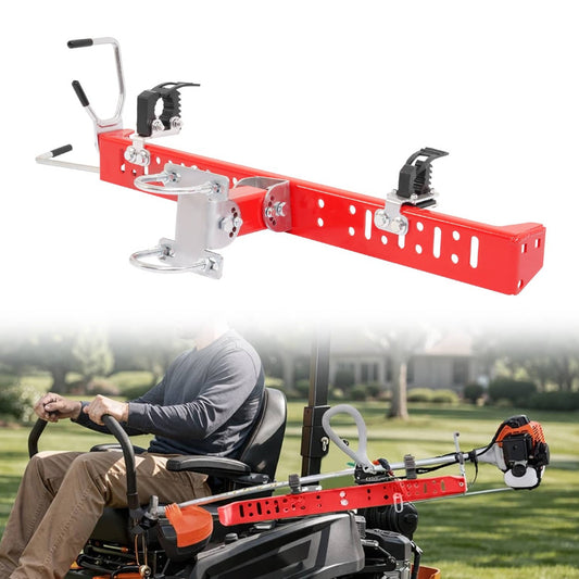 Bethesda Industrial Red Trimmer Rack Enhancing safety For lawn Mower 1"-2" Roll Bar Trimmer Holder