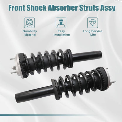 Bethesda Industrial 2x Front Shock Absorber Struts Assys Set For Maserati Ghibli M157 AWD 670008897