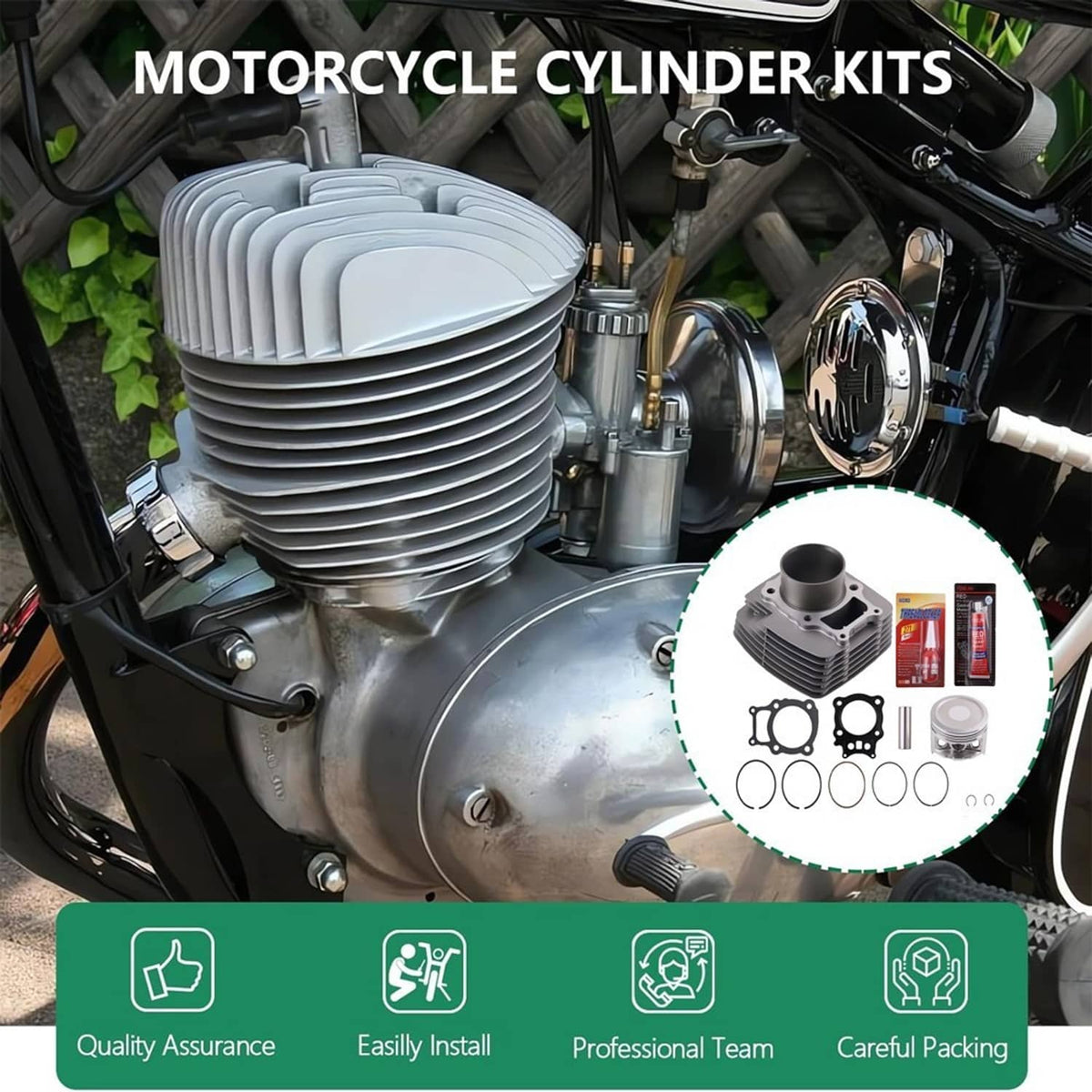 Bethesda Industrial Cylinder Piston Gaskets Top End Rebuild Kit For 2000-2006 Honda Rancher TRX350