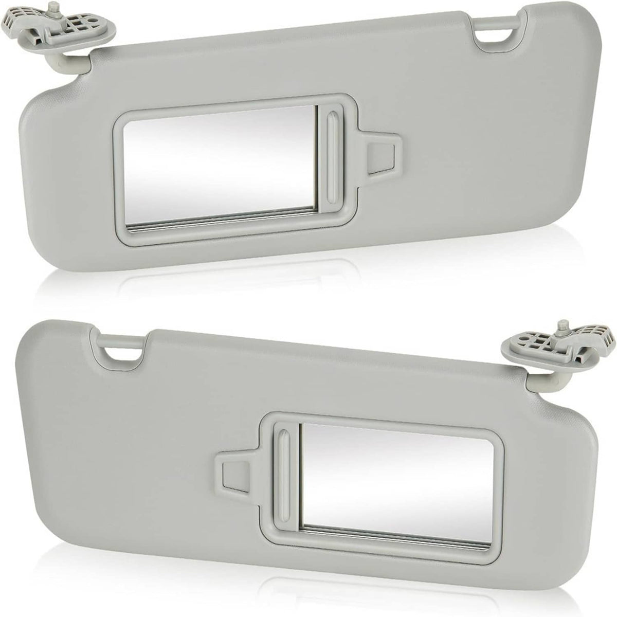 Bethesda Industrial 2Pcs Driver & Passenger Gray Sun Visor w/ Mirror for 2017-2019 Hyundai Elantra