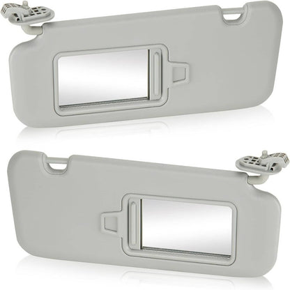 Bethesda Industrial 2Pcs Driver & Passenger Gray Sun Visor w/ Mirror for 2017-2019 Hyundai Elantra