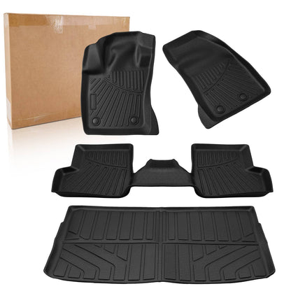 Bethesda Industrial For 2015-2023 Jeep Renegade TPE Floor Mats with Trunk Cargo Liners 3D Model 4Pcs