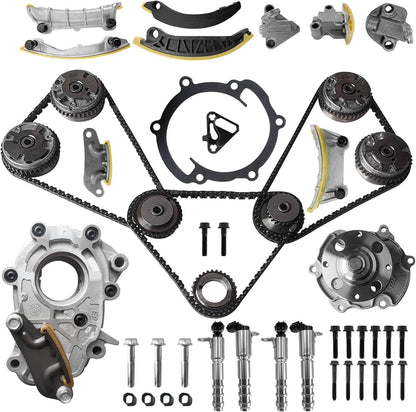 Bethesda Industrial Timing Chain Kit with Oil & VVT Sprocket & Water Pump for 07-16 GMC Acadia 3.6L