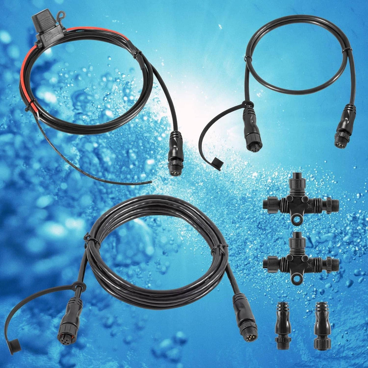 Bethesda Industrial 124-69 NMEA 2000 Network Starter Kit Replace for Lowrance N2K-EXP-RD-2 Cable Kit