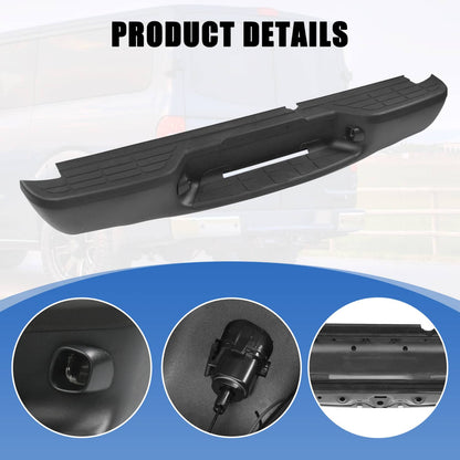 Bethesda Industrial Black Rear Step Bumper Assembly For 1998-2004 Chevrolet S10 GMC Sonoma