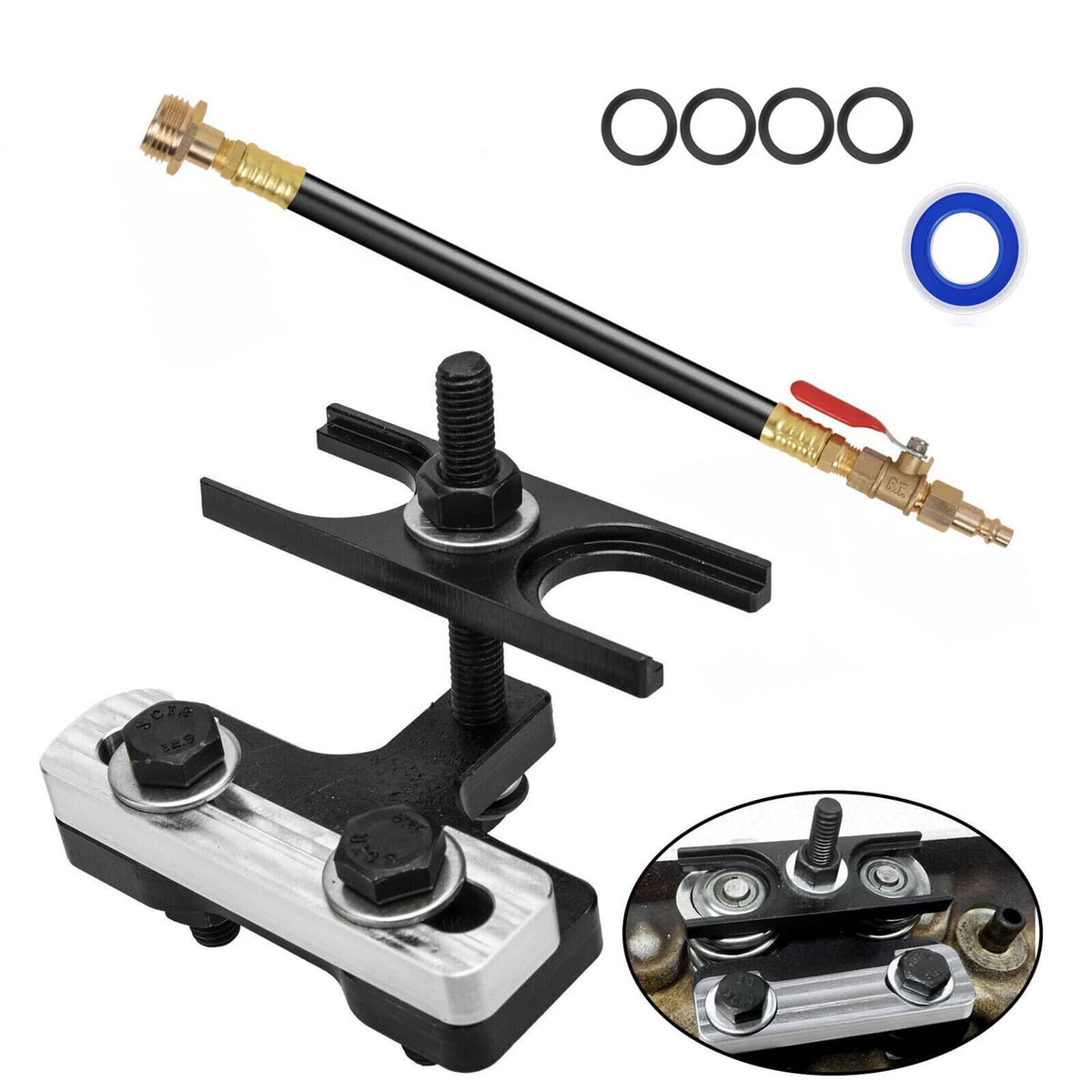 Bethesda Industrial LS Engine Valve Spring Compressor Tool & Air Holding Hose For GM LS1 LS3 LS2 LS6