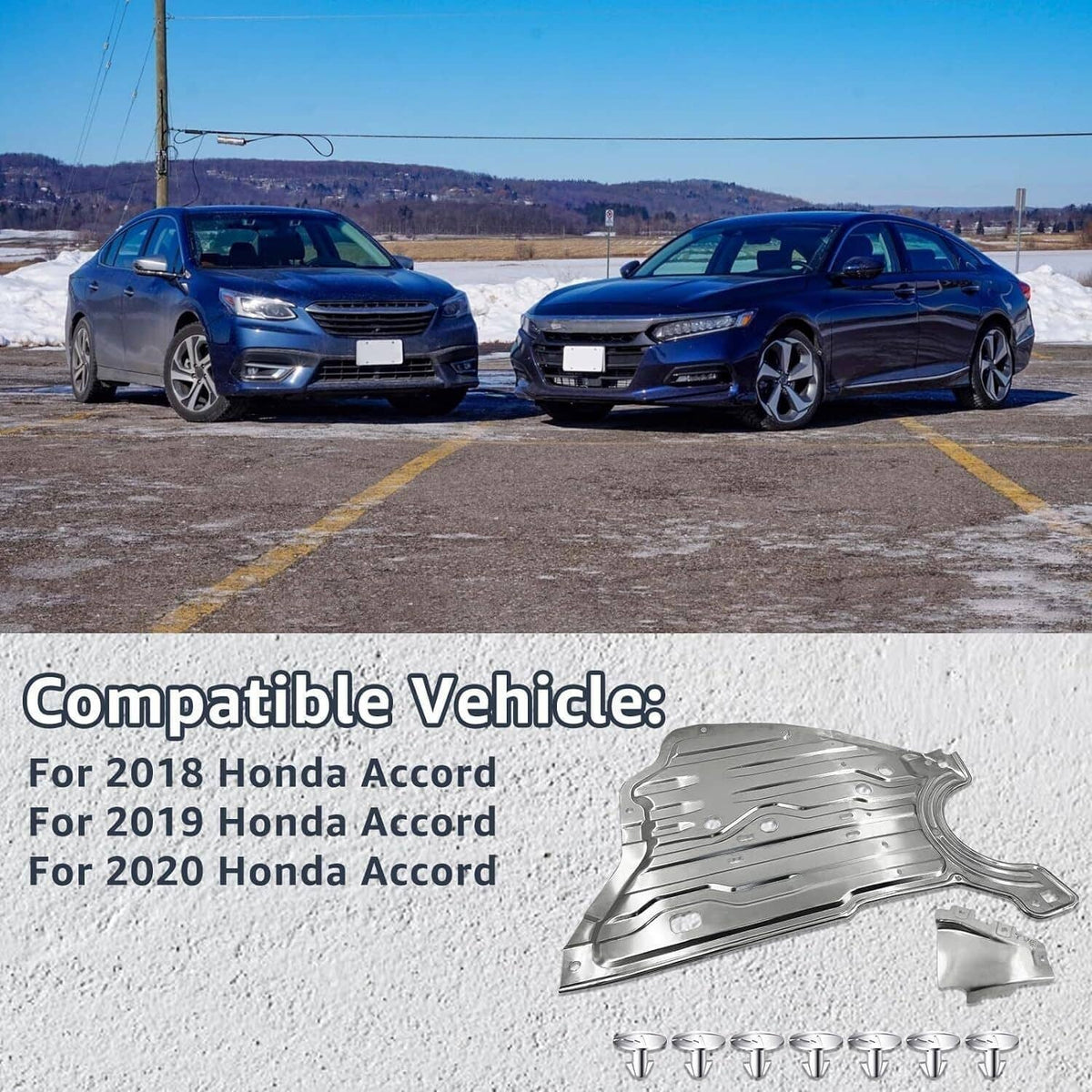 Bethesda Industrial Engine Splash Guard Under Shield Cover For Honda Accord 2018-2020 #74116TVAA00