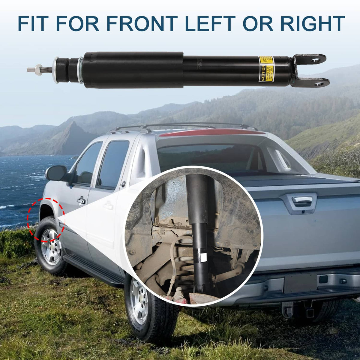 Bethesda Industrial For Cadillac Escalade Front Quality Air Shock Set(2) Left & Right 22187157