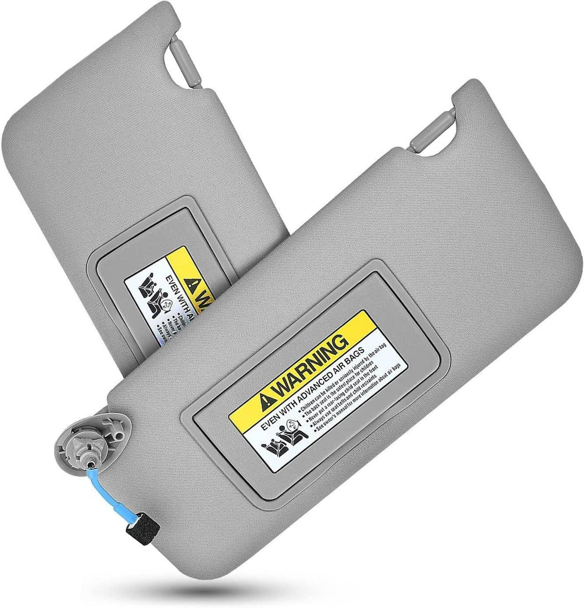 Bethesda Industrial 2x Gray Sun Visor w/ Light & Mirror Set For 2008-2017 Honda Accord 83280TA5A51ZA