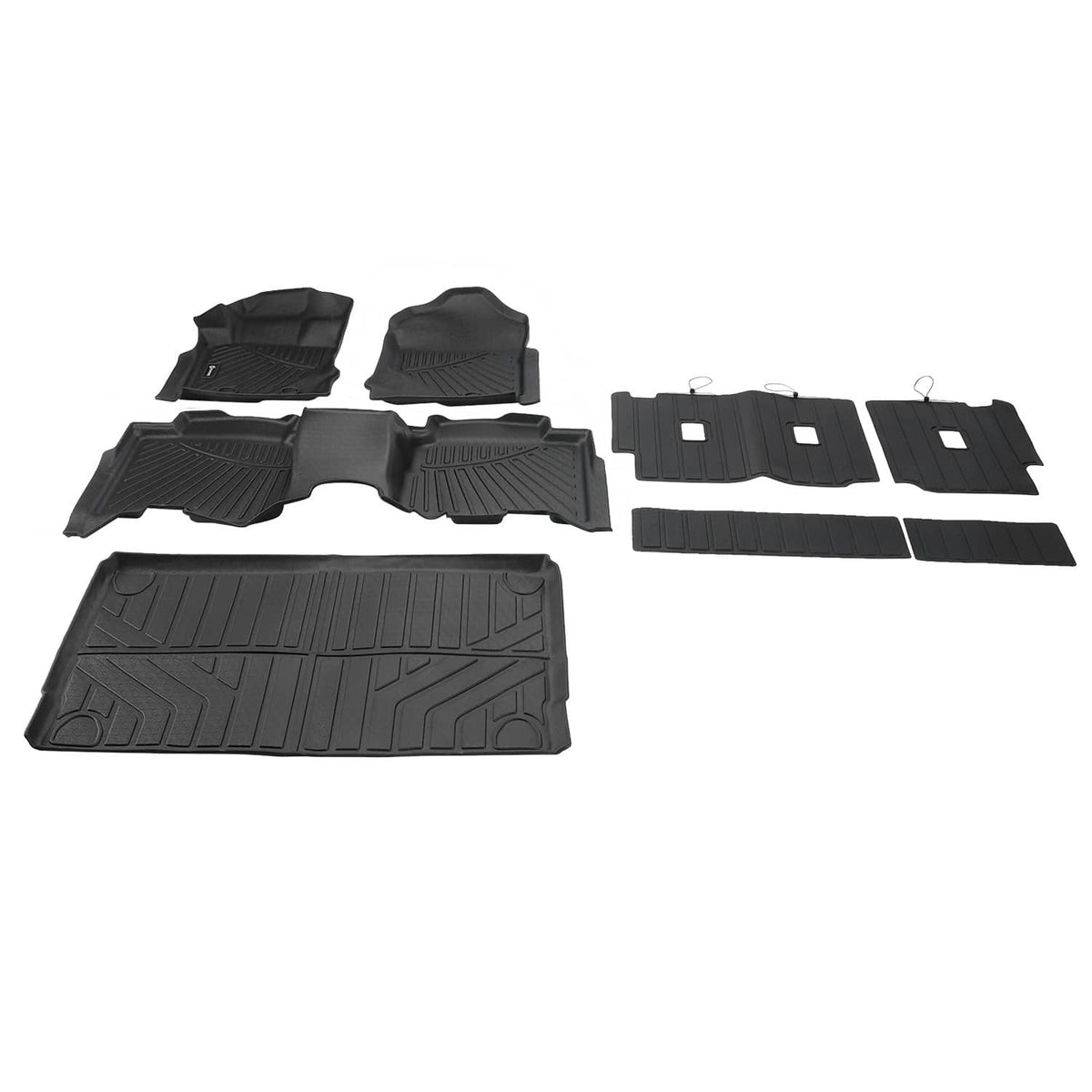 Bethesda Industrial 8Pcs Floor Mats Cargo Liner with Backrest Mat For Ford Bronco 4 Door 2021-2026