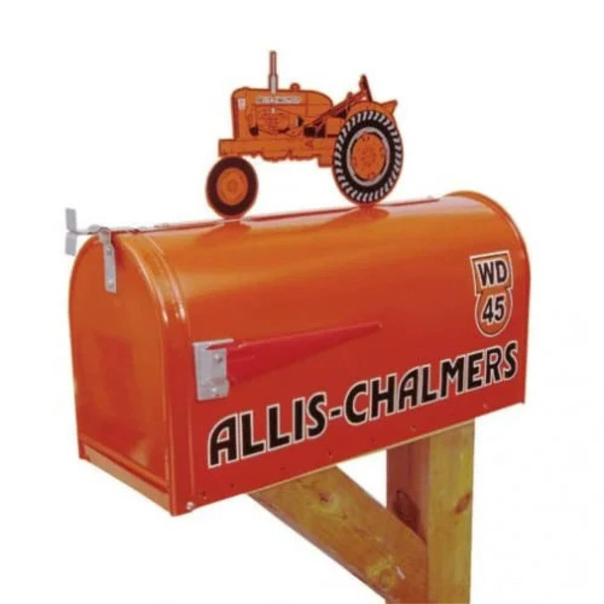 Bethesda Industrial Tractor Mailbox with Topper - Allis Chalmers WD45