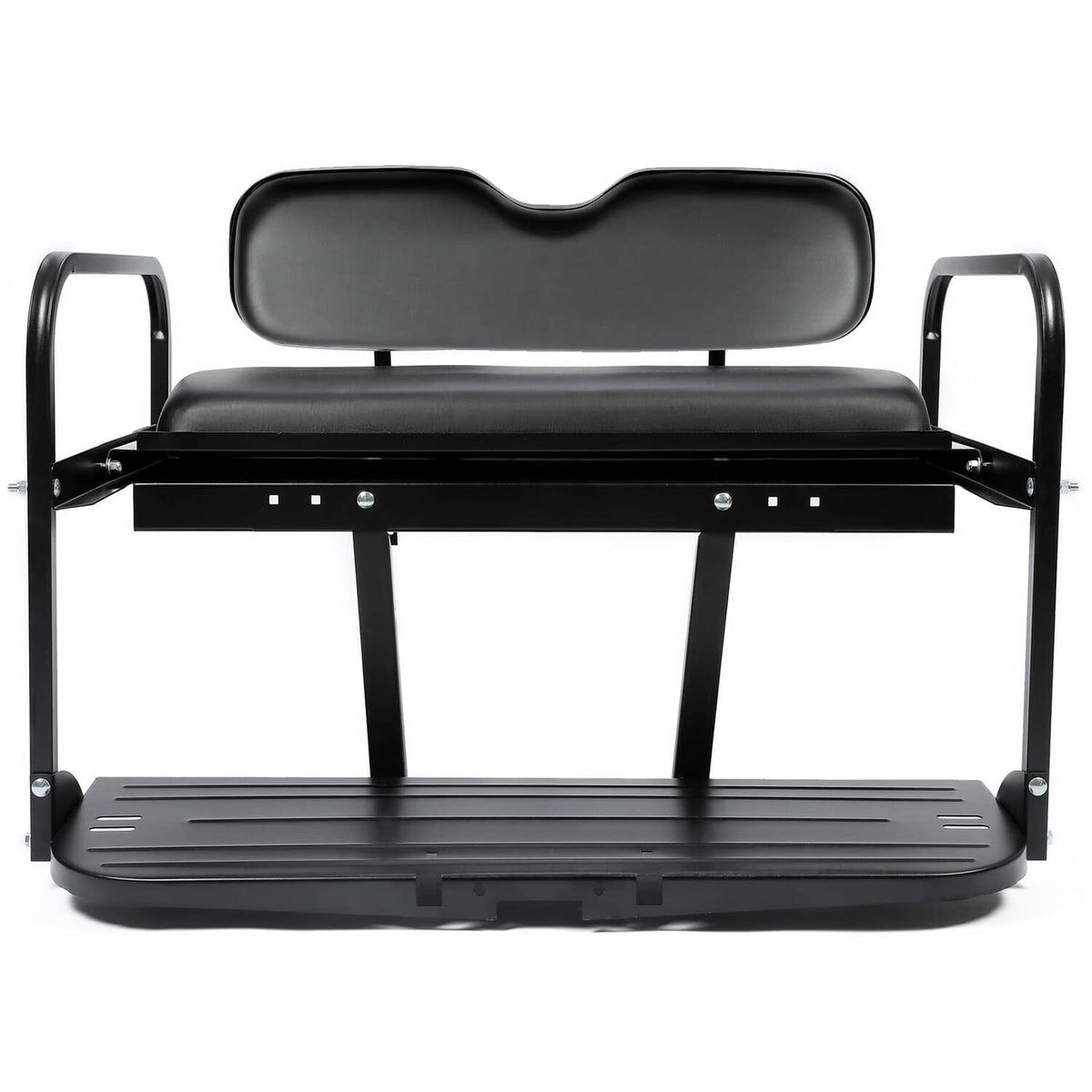 Bethesda Industrial Golf Cart Flip Folding Rear Back Seat Kit Black For EZGO Marathon Pre-1994