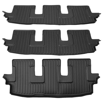 Bethesda Industrial Floor Mats for Toyota Highlander 2008-2013 1st & 2nd & 3rd Row Floor Liners New