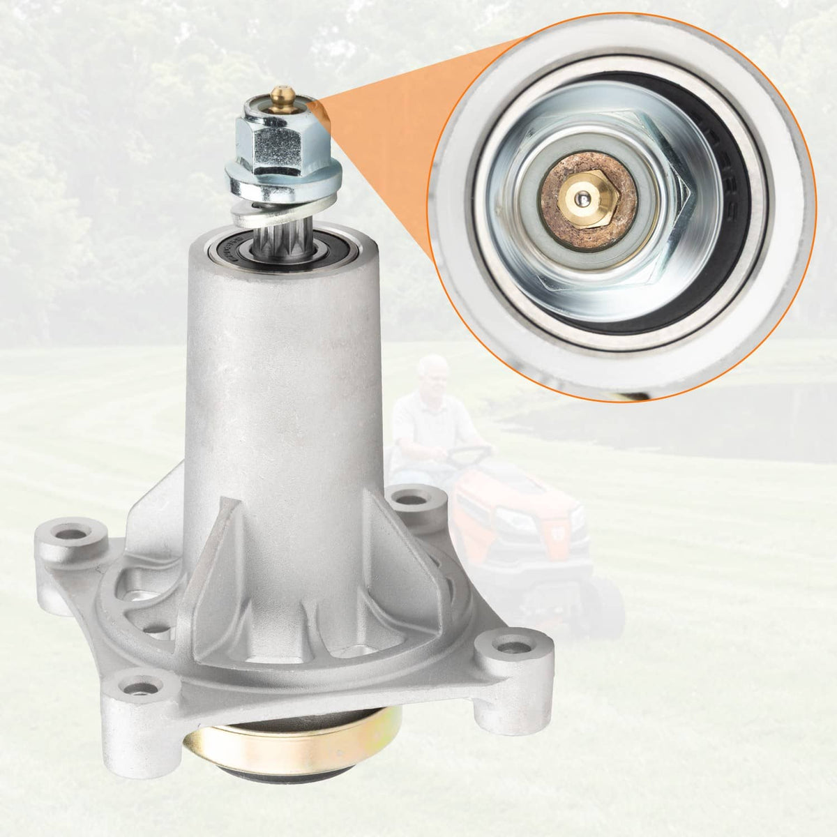 Bethesda Industrial Deck Spindle for Poulan Pro PP19A42 PP175G42 PB195H42LT PP185A42 187292 - 2Packs