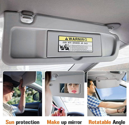 Bethesda Industrial Grey Passenger Side Right Sun Visor For 2006-2011 Honda Civic Sedan/Coupe