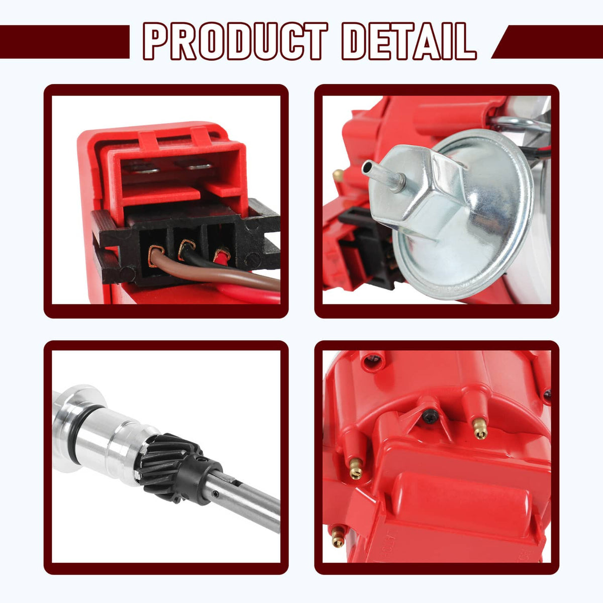 Bethesda Industrial 6522R Premium Distributor HEI For Chevy Inline 6-Cyl 230 250 292 w/65K Volt Coil