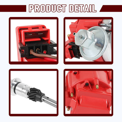 Bethesda Industrial 6522R Premium Distributor HEI For Chevy Inline 6-Cyl 230 250 292 w/65K Volt Coil