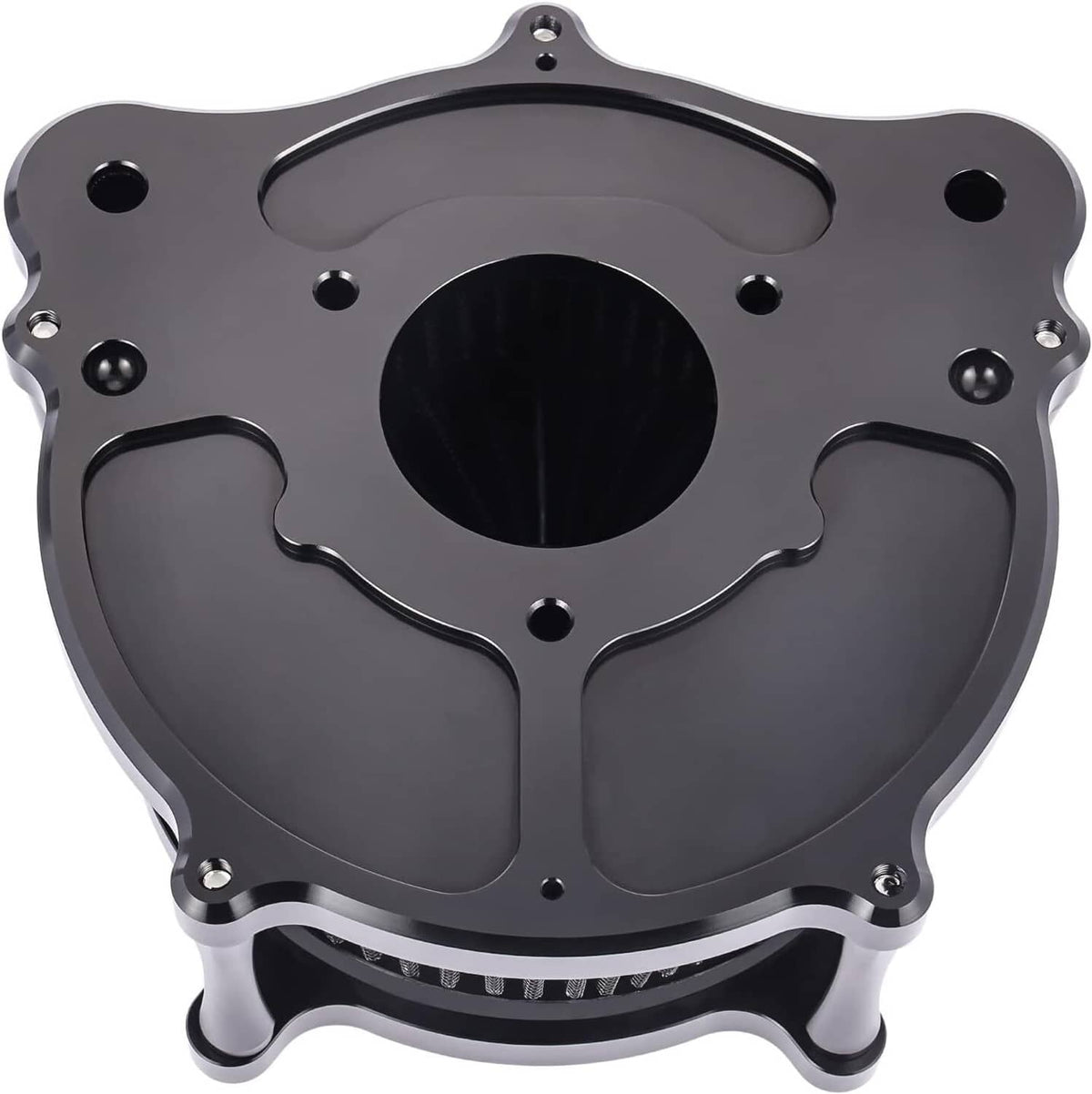 Bethesda Industrial Black Air Cleaner Intake Filter For Harley Touring Road King Street Glide 08-16