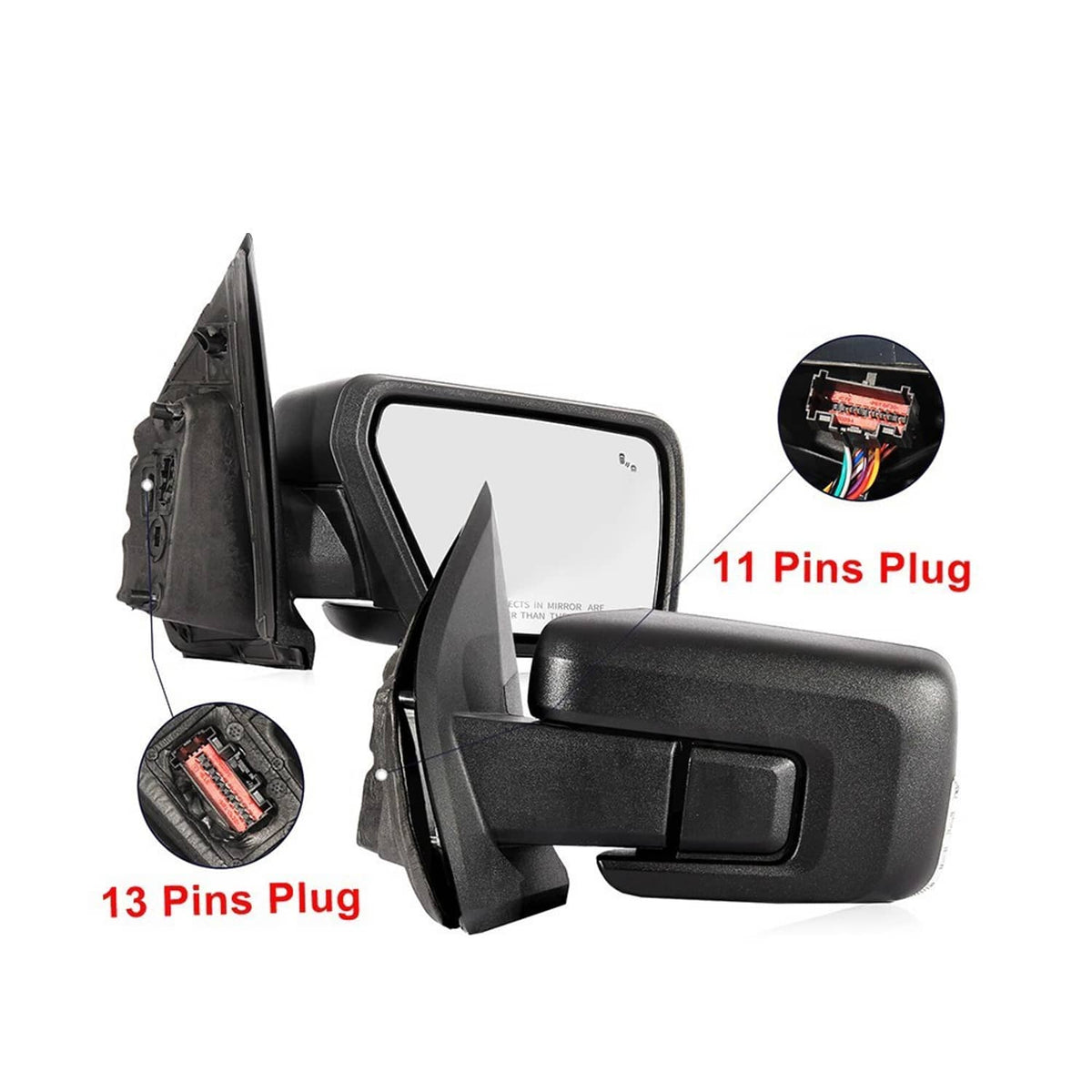 Bethesda Industrial New Pair Mirror Turn Signal Temp Sensor Puddle Light For 2021-24 Ford F-150 F150