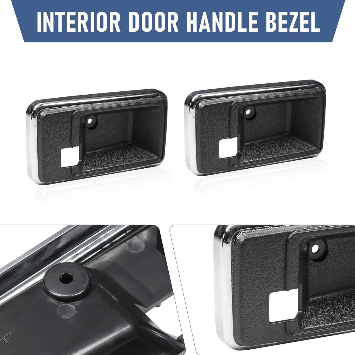 Bethesda Industrial New Interior Door Handle Bezel Cup Set For 1976-1981 Firebird Trans Am & Camaro