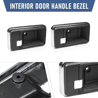 Bethesda Industrial New Interior Door Handle Bezel Cup Set For 1976-1981 Firebird Trans Am & Camaro