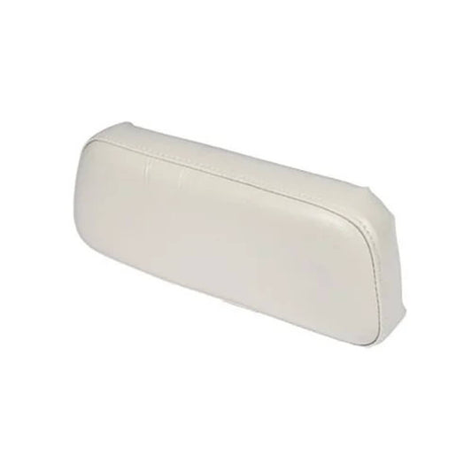 Bethesda Industrial Seat Cushion Upper Backrest with Wood Back - Vinyl White