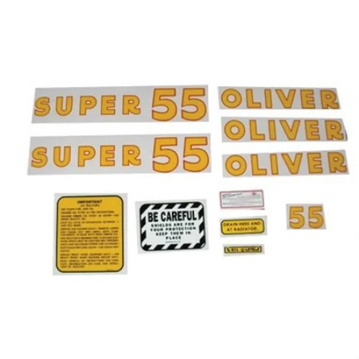 Bethesda Industrial Decal Set Super 55 Mylar fits Oliver Super 55