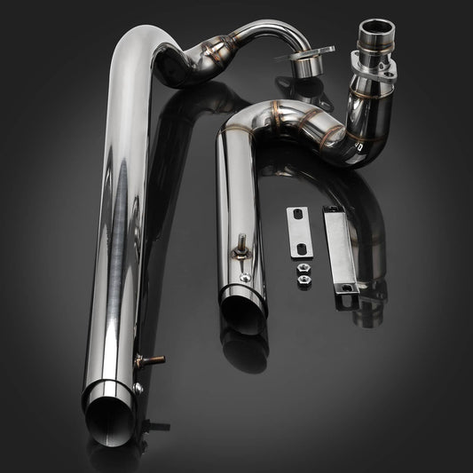 Bethesda Industrial Shortshots Staggered Exhaust Pipe System For Yamaha V Star 650 XVS650 XVS650A