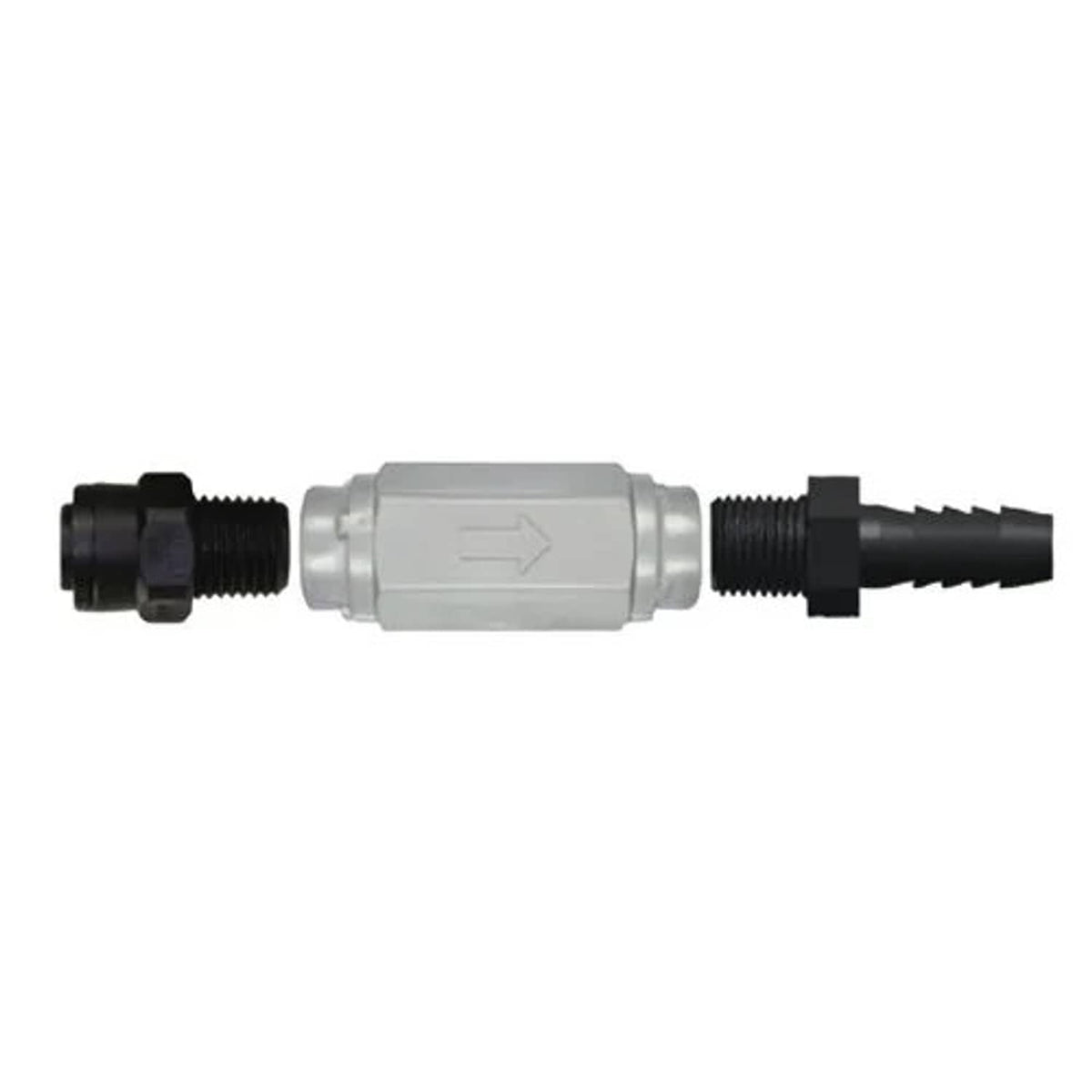 Bethesda Industrial Schaffert - Check Valve Body 5 lbs. with 1/4" Quick Connect to 3/8" Hose Barb