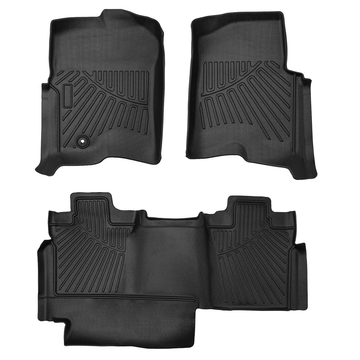 Bethesda Industrial For 2004 2005 2006 2007 2008 Ford F-150 Super Crew Cab New TPE Floor Mats Liners