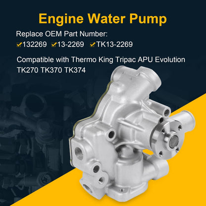 Bethesda Industrial Water Pump 13-2269 132269 For Thermo King Tripac APU Evolution TK270 TK370