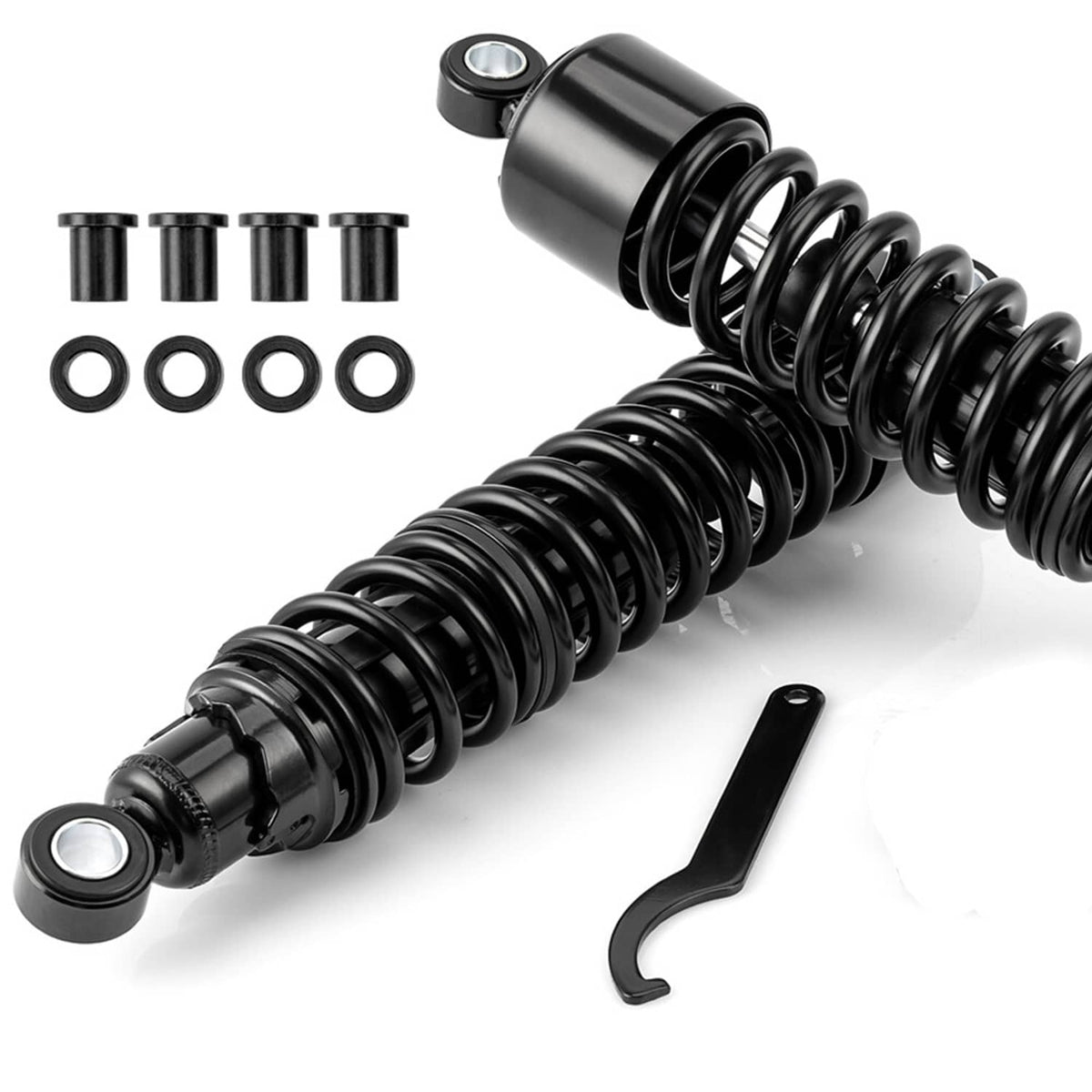 Bethesda Industrial Black 15" Rear Shocks Absorbers Fit for Harley Sportster XL1200 883 48 72 Pair