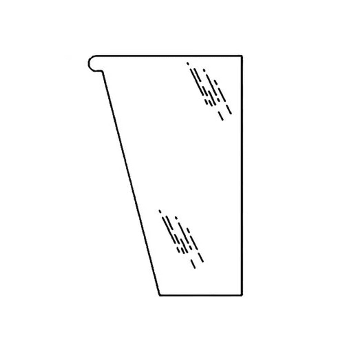 Bethesda Industrial Cab Glass - Front Lower Left Hand fits Case 580M 580 Super M 590 338420A1
