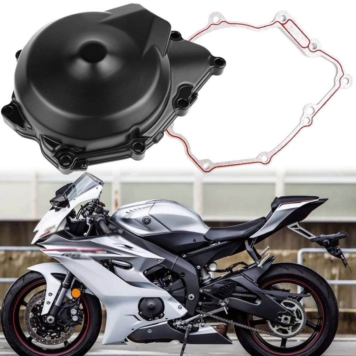 Bethesda Industrial Left Engine Stator Cover Crankcase Fit For Yamaha YZF R6 2006-2022 2007 2008