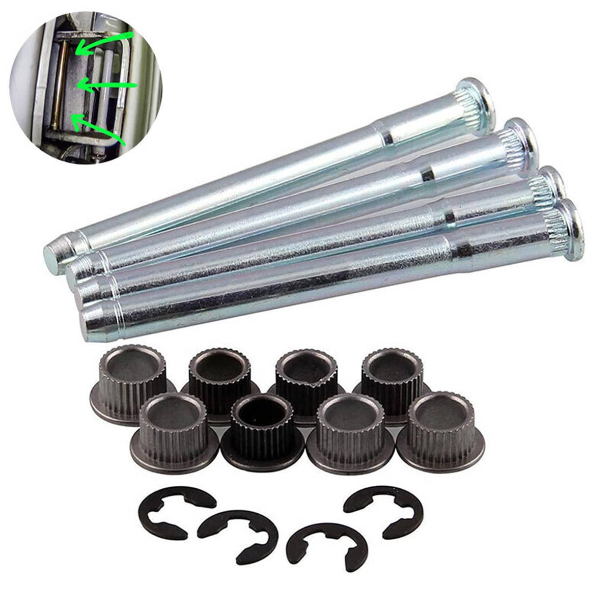 Bethesda Industrial New For 1994-2004 Chevy S10 & GMC S15/Sonoma Door Hinge Pins and Bushing Kit